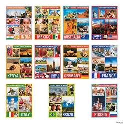 Around the World Posters - 1 Set
