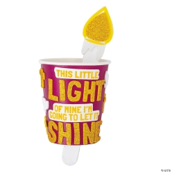 This Little Light of Mine Candle in Cup Craft Kit-12Pk