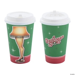 A Christmas Story Coffee Cups with Lids-12Pk