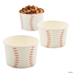 Baseball Snack Bowls - 12 PK
