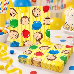 Curious George Lunch Napkins - 16 Pk