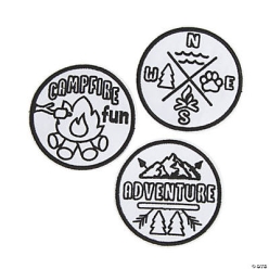 Camp Colour In Large Patches Craft - 12 Pack