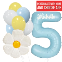 Daisy PERSONALIZED Name & Age Balloon Bouquet
