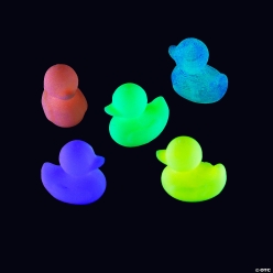 Glow-in-the-Dark 3D Printed Ducks - 50Pk