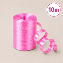 Dark Pink Ribbed Curling Ribbon - 10M