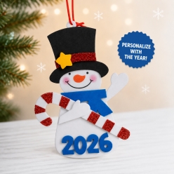 Dated Snowman Ornament Craft Kit