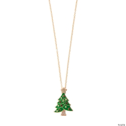 Decorated Christmas Tree Metal Necklaces-3Pk