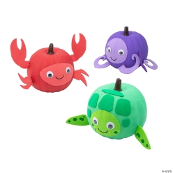 Ocean Animal Pumpkin Decorating Craft Kit-12Pk