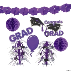 Purple Graduation Party Decorating Kit