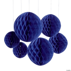 Purple Hanging Honeycomb Decorations-6Pk