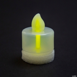 Glow Stick Tealight Plastic Candle Decorations-12Pk