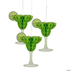 Margarita Hanging Honeycomb Decorations-3Pk