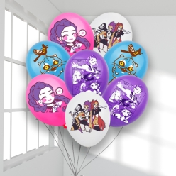 *K-Pop Demon Hunters Full Colour Large Latex Balloons - 8 PK