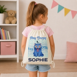 K-Pop Stay Derpy Personalized Drawstring Backpack
