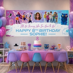 K-Pop Demon Hunters Photo PERSONALIZED Giant Vinyl Banner