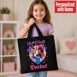 Huntrix XL Custom Name Black Tote