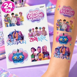 *K-Pop Demon Hunters Tattoos - 24 Pack
