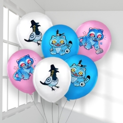 *K-Pop Derpy Full Colour Large Latex Balloons - 6 PK