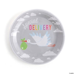 Bundle of Joy Stork Dinner Plates-8PK