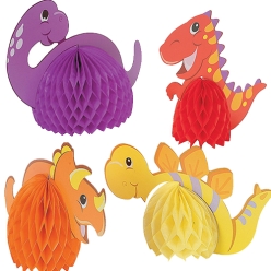 Dinosaur 1st Birthday Centerpieces - 6 Pack