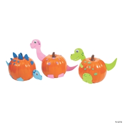 Dinosaur Pumpkin Decorating Craft Kit-6Pk