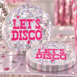 Disco Ball Shaped Metallic Napkins - 16 PK