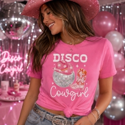 Disco Cowgirl Pink T-shirt