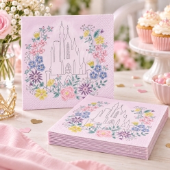 Disney Princess Floral Dinner Napkins - 16 Pk