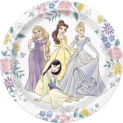 Disney Princess Floral Dinner Plates - 8 PK