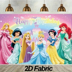 Disney Princess Big FABRIC Keepsake Backdrop