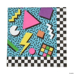 Throw Back Retro Luncheon Napkins - 16Pk