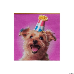 Puppy Party Beverage Napkins - 16Pk