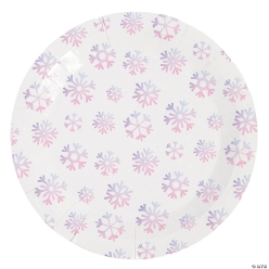 *Winter Wonderland Snowflake Dinner Plates BIG 24Pk