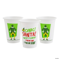 Buddy the Elf Plastic Cups - 50Pk