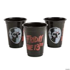 Friday the 13th Disposable Plastic Cups-50Pk