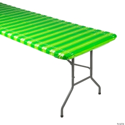 Football Field Rectangle Fitted 8 Ft. Plastic Tablecloth