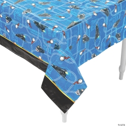 Polar Express Rectangle Plastic Tablecloth