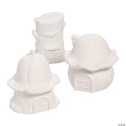 Do-It-Yourself Ceramic Fairy Houses - 6Pk