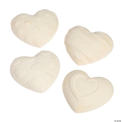 DIY Ceramic Hearts - 12Pk