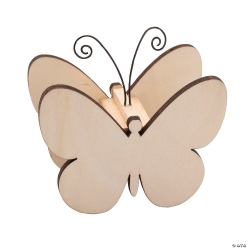 Butterfly Wood DIY Photo Holders - 12 Pk