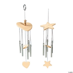 DIY Unfinished Wood Wind Chimes - 12Pk