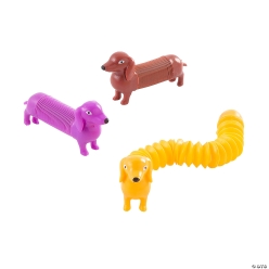 Dog Expanding Tube Fidget Toys -12Pk