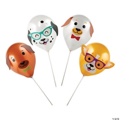Dog Party Latex Balloon Kit-8Pk
