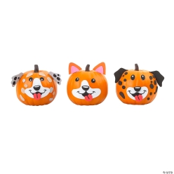 Dog Pumpkin Decorating Craft Kit - 12Pk