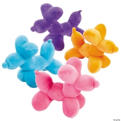 Balloon Dog Plush Assortment - 12Pk