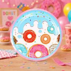 Donut Dessert Plates - 10 Pack
