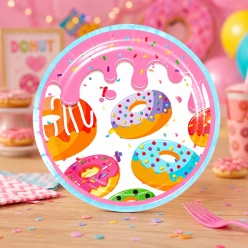 Donut Dinner Plates - 10 Pack