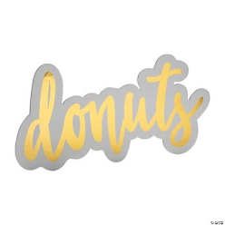 Metallic Large 59cm Stand Up Donuts Sign
