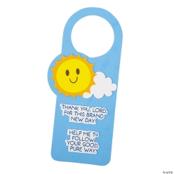 Religious Prayer Doorknob Hanger Craft Kit-12Pk