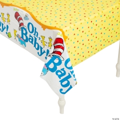 Dr. Seuss Baby Shower Plastic Tablecover